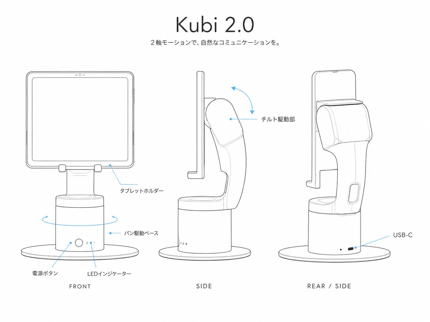 kubi 2.0 line drawing
