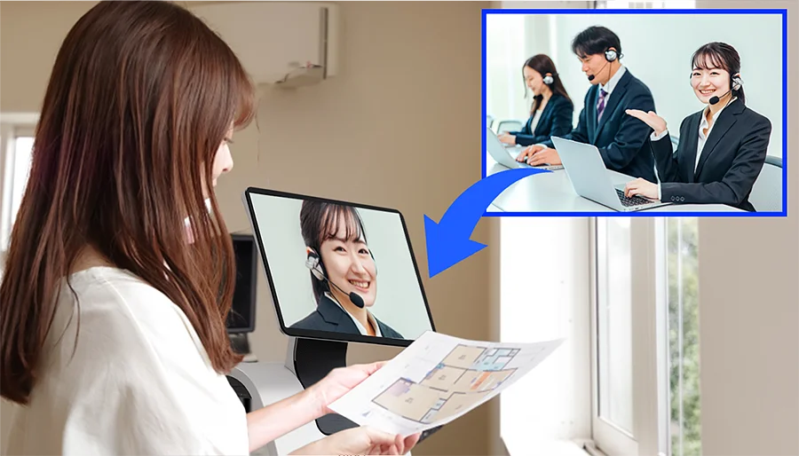 複数拠点のオンライン対応