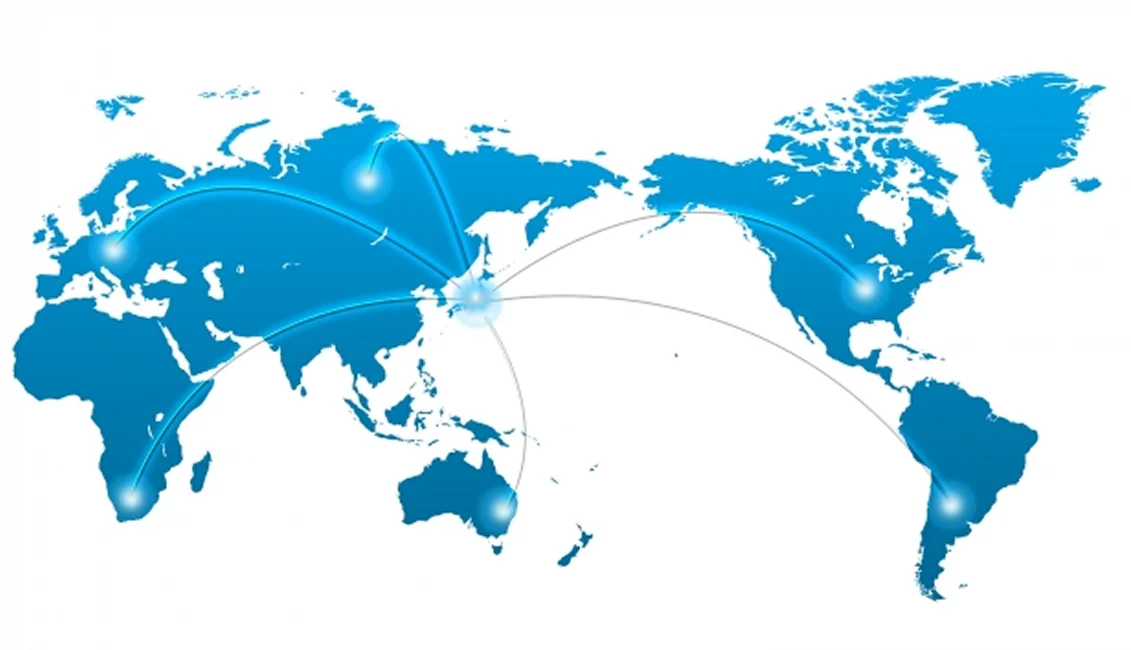 Teleport connecting locations around the world